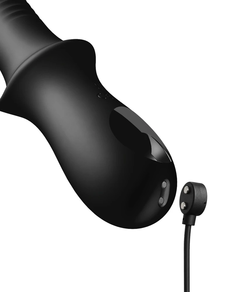 AFE Pleasure Wave Black, Analvibrator Pleasure Wave von Anal Fantasy Elite Collection mit WaveMotion, 10 Wellen- und 10 Vibrationsmodi, getrennt steuerbar