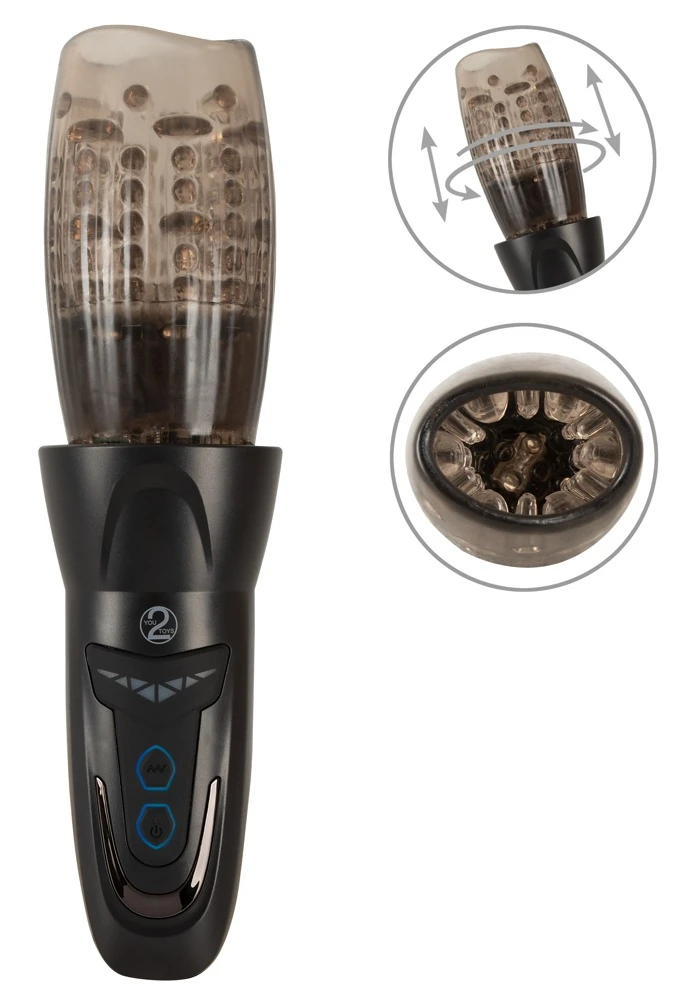 Rotating Masturbator, Kraftvolle 360°-Penismassage mit Rotation, Stoß und Vibration – intensiver Genuss im Softcup wie nie zuvor!