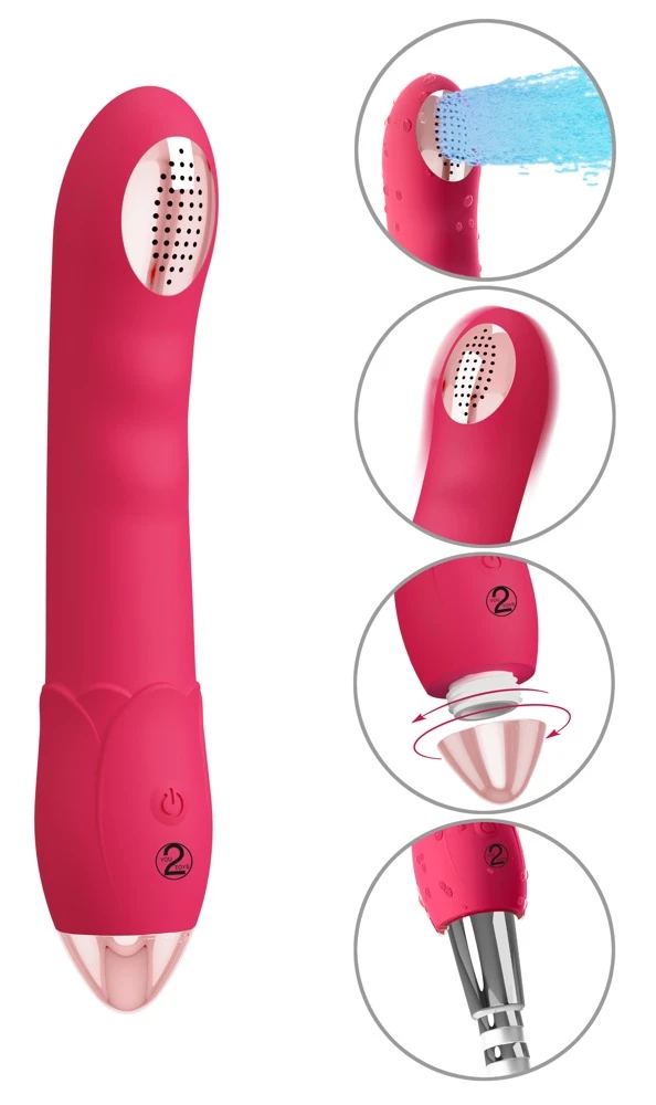 Showers to orgasm, So macht Duschen doppelt Spaß, flexibler Silikon-Vibrator mit 10 Modi für intensive Lustmomente mit Wasser und Vibrationen