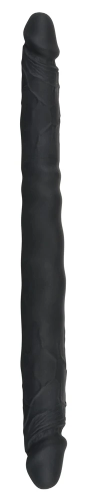 Bad Kitty Doppeldildo im Naturlook angenehm biegsam und bietet gleich 2 Eicheln mit unterschiedlichem Durchmesser.