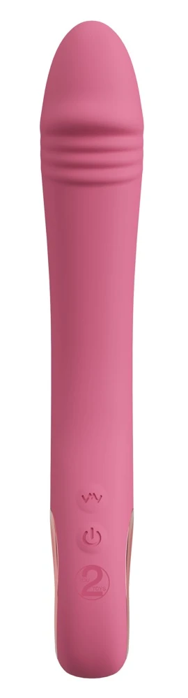Slim G-Spot Rose, Eleganz trifft Lust: G-Punkt-Vibrator Slim G-Spot Rose mit 10 Vibrationsmodi, wasserdicht und aus weichem Silikon