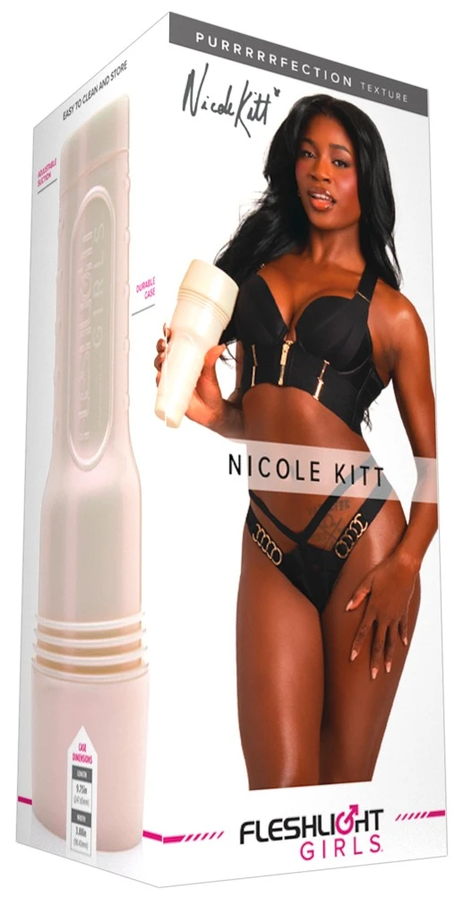 Nicole Kitt Purrrrrfection, Fleshlight Nicole Kitt Purrrrrfection Masturbator Vagina-Optik Taschenlampen-Design Superskin Sleeve mit Autogramm