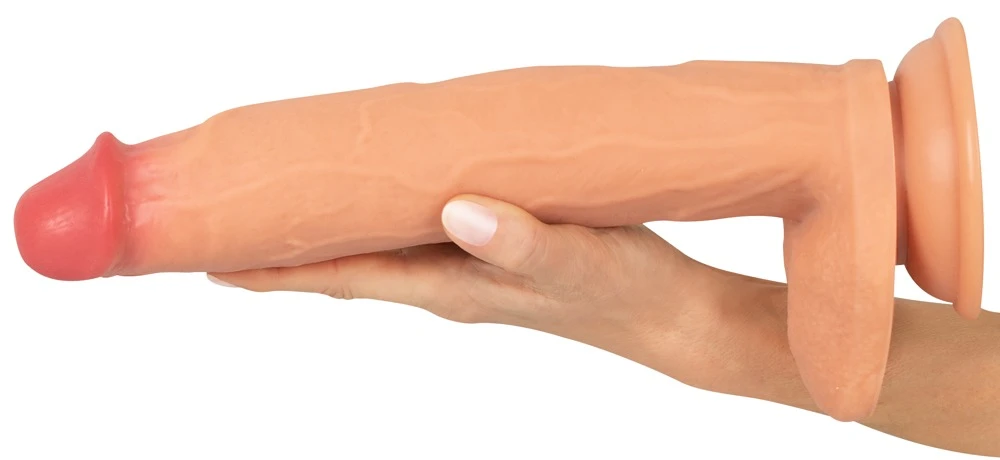 Realistixxx Real Giant 32,7cm, Real Giant: XXL-Naturdildo mit Saugfuß, dualer Vibration und realistischer Optik für intensiven, flexiblen Genuss!