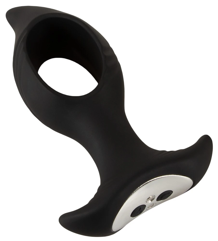 ANOS RC Butt plug with hole, RC Butt Plug mit Fernbedienung: Intensiver Analspaß mit 10 Vibrationsmodi und einzigartigem Design!