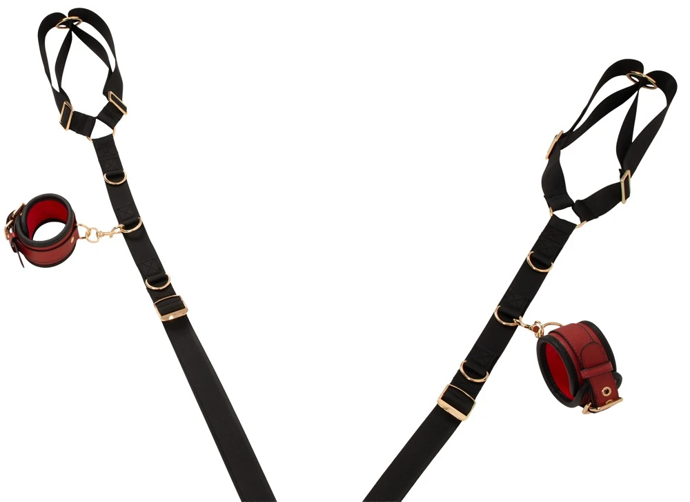 Bad Kitty Bed/Door-Restraint, Erotisches Fessel-Set Deluxe 5-teilig mit 4-Punkt-Fixierung edle Optik Bett oder Tür Bondage Spiel Komfort & Kontrolle neu definiert