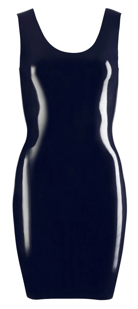 Dieses schwarze Minikleid liegt wie eine zweite Haut auf den Kurven und betont diese verführerisch.