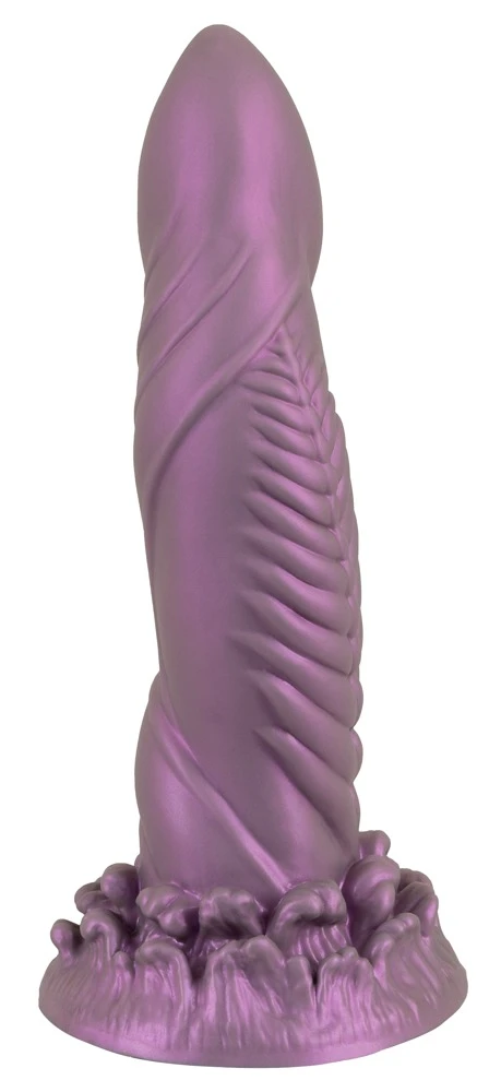 Beasty Cocks Alien Phallus, Alien Phallus Dildo von Beasty Cocks: Fantasievoller Penislook, Metallic-Optik, starker Saugfuß, strukturierte Lust
