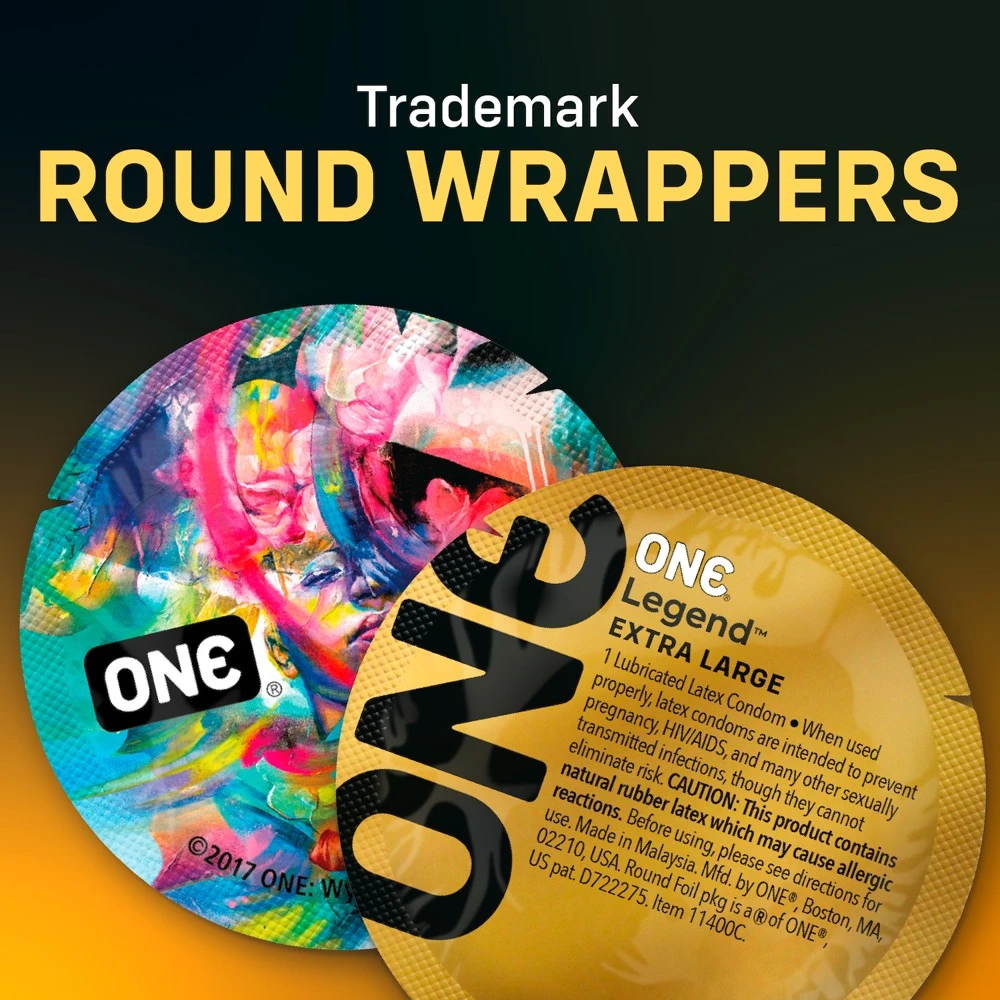 ONE Legend 12er, ONE Legend XL Kondome – transparente, extragroße Kondome aus ultraweichem Sensatex-Latex für mehr Platz, sicheren Sitz und natürlich intensives Gefühl, vegan und mit Silikonöl befeuchtet