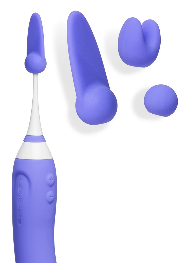 3 Attachements for Hyphy Set 2, Vibrator Hyphy Silikon-Aufsätze 6er-Set – sexy Kugel, Öhrchen & Zunge, seidig-soft, leicht wechselbar – Lovense