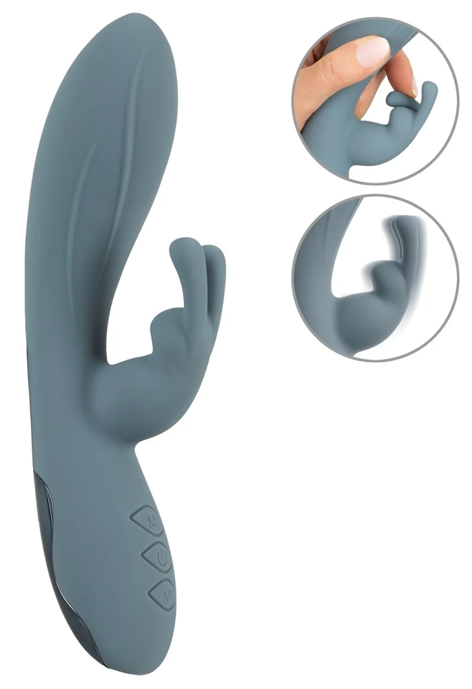 beau coeur Velina Rabbit Vibra, VELINA Rabbit Vibrator mit 2 Power-Motoren und 10 Modi – flexible Stimulation für Vagina und Klitoris zugleich