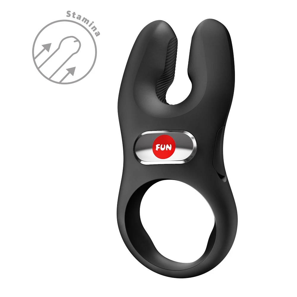 Nos Pro Vibro-Penisring mit 2 Motoren, extra langen Klitoris-Stimulatoren und 7 Modi für intensive Paarmomente