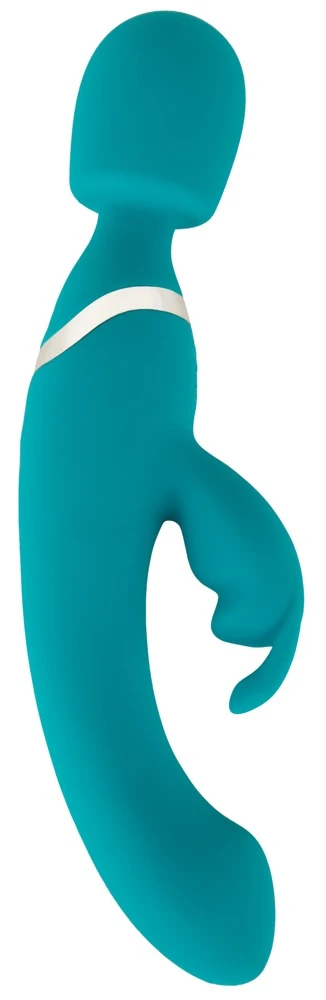 Smile 3in1 Wand, Rabbit and Vi, Sweet Smile 3in1 Wand Rabbit Vibrator – Aufreizendes Massage-Toy mit 3 leisen Motoren, 20 Vibrationsmodi und getrennter Steuerung