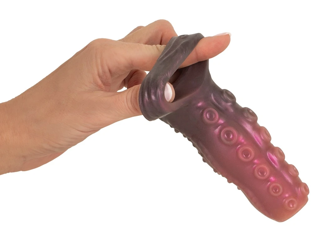 Beasty Cocks Tentacle Sleeve, Erotische Tentacle Sleeve mit offener Penishülle und Hodenring für intensive Stimulation