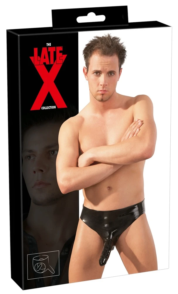 Slip aus glänzendem Latex in schwarz. Ein tragegefühl der Extraklasse.