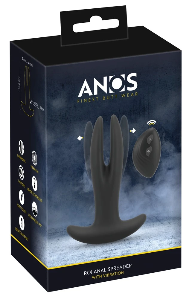 Analstretching deluxe: RC-Vibrator mit 3 Motoren, 8 Modi und Fernbedienung für kontrollierte Lust und gezielte Dehnung