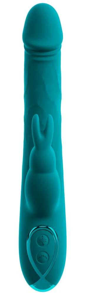 Smile Rabbit Vibrator Wiggling, Rabbitvibrator mit Wiggling-Funktion, Dual-Stimulation für Vagina & Klitoris, 10 Vibrationsmodi, luxuriöse Reizwäsche Sweet Smile
