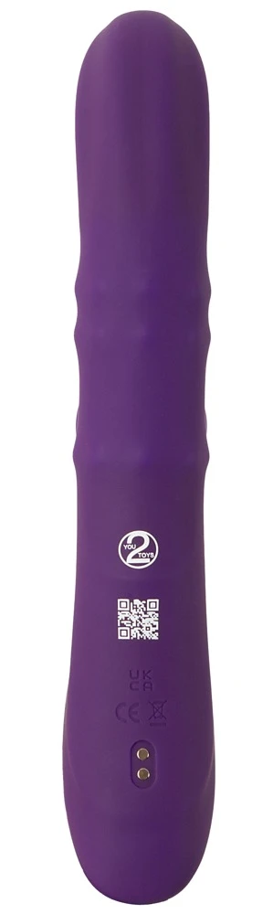 Nodding Rabbit Vibr. Nodding, You2Toys Rabbitvibrator – Aufreizender Nodding Vibrator mit 3 Moving Rings für intensive G-Punkt- & Klitorisstimulation