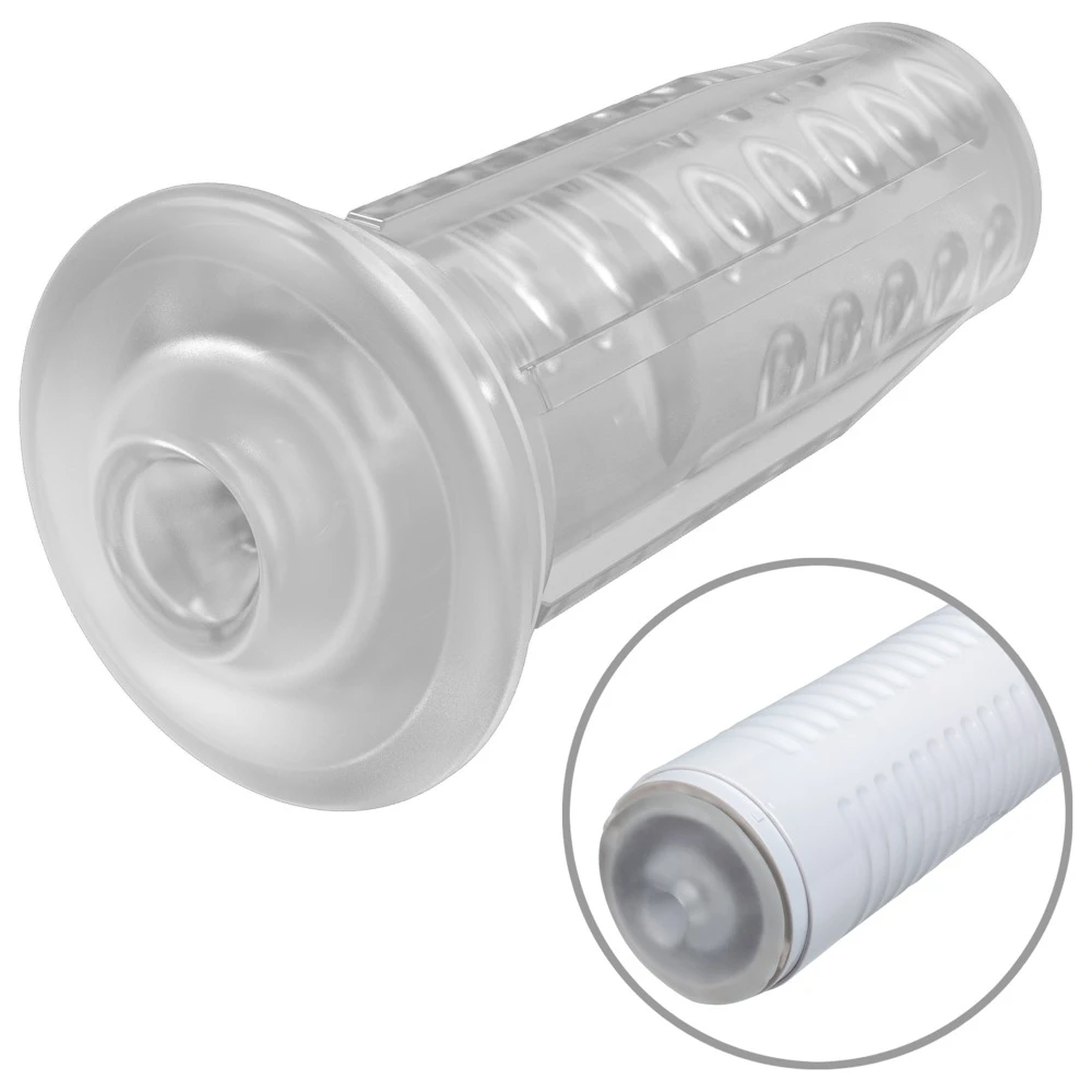 Neutral-Shaped Sleeve for Max2, Lovense Max 2 Transparent Sleeve TPE Masturbator Einsatz mit Noppenstruktur dehnbarer Ringöffnung Zubehör Neutral Shaped