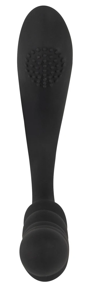 BV Bendable Dual Stimulator, Black Velvets Bendable Dual Stimulator Doppelvibrator biegsam mit 2 Motoren Kugelvibrator und Auflegevibrator für innere und äußere Stimulation vaginal oder anal