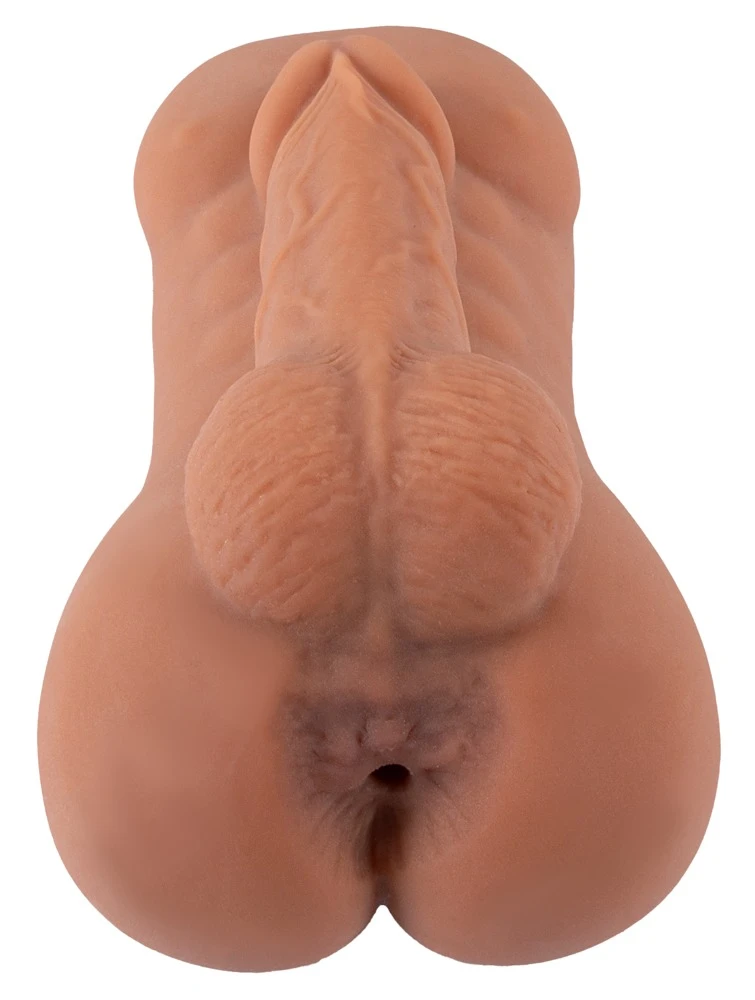 Realistixxx Gay Masturbator, RealGay Masturbator mit realistischem Anus, Penis & Hoden aus hautähnlichem Soft-Material für intensives Anal-Feeling