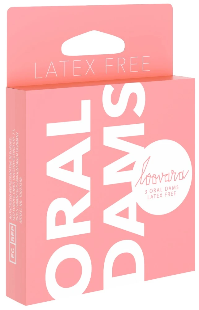 Loovara Oral Dams 3er, Loovara Oral Dams Lecktücher ultradünn vegan latexfrei transparent für hygienischen Schutz beim Oralverkehr