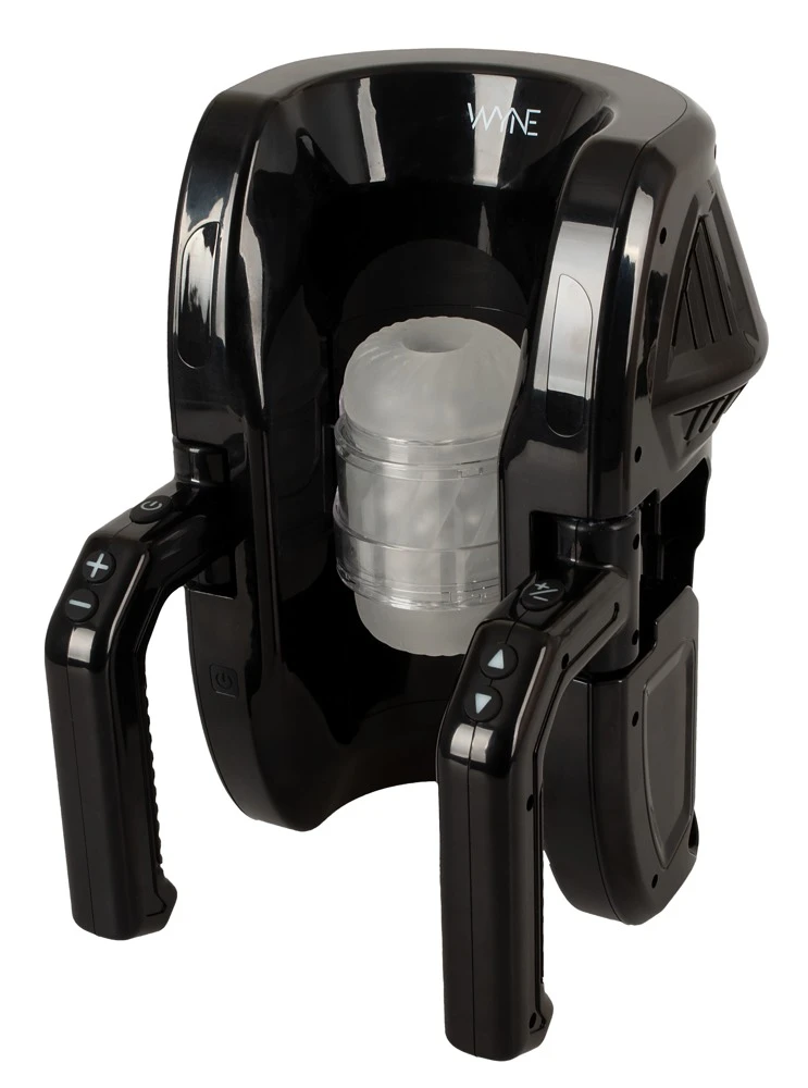 WYNE Masturbator 10 – Leistungsstarker, leiser Stroker mit automatischer Auf-und-Ab-Bewegung, 7 Modi und festen Griffen für intensives Power-Vergnügen