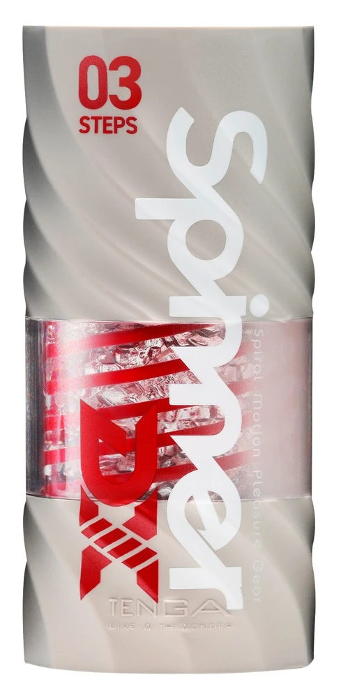 Tenga Spinner Deluxe 3 Steps, Dreh dich zum Höhepunkt – Wiederverwendbarer Masturbator mit Spiral-Effekt und intensiver Reizstruktur