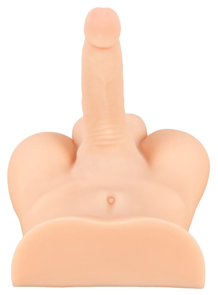 Realistixxx Deluxe Man 02, Realistischer Torso-Masturbator Deluxe Man 02: Intensives Erlebnis mit biegsamem Penis, strukturierter Lusttunnel & Hoden
