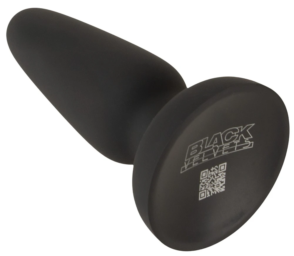 Black Velvets Silicone Plug, Analplug mit Saugfuß aus Liquid-Silikon konisch flexibel analsicherer Stopper für Einsteiger & Profis Black Velvets