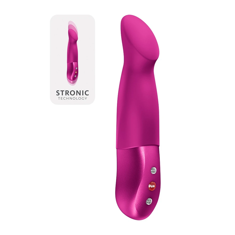 Sundaze Magenta, Fun Factory Stronic Sundaze Vibrator mit Stoßfunktion 15 Modi G-Punkt & Klitoris USB wiederaufladbar Silikon flexibe