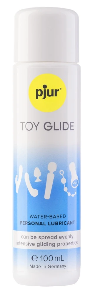 pjur Toy Glide 100 ml, Toy Glide Gleitgel von pjur - Wasserbasiertes Gleitgel für langanhaltendes Vergnügen mit Sextoys und sicherem Intimverkehr