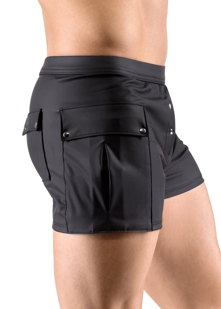 Herren Shorts, elastischem matten Stretchmaterial, Worker-Style, Cargo Look