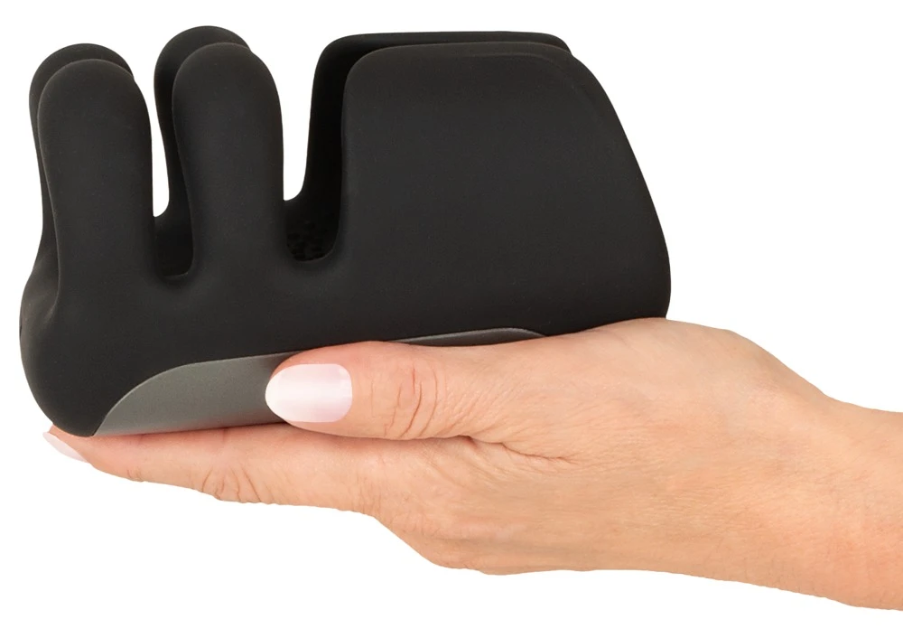 Rebel Puls.&Vibr. Masturbator, Masturbator mit Pulse, Vibes & Greifmassage, beweglichen Vibro-Fingern und 10 Vibrationsmodi für intensive Momente – Rebel