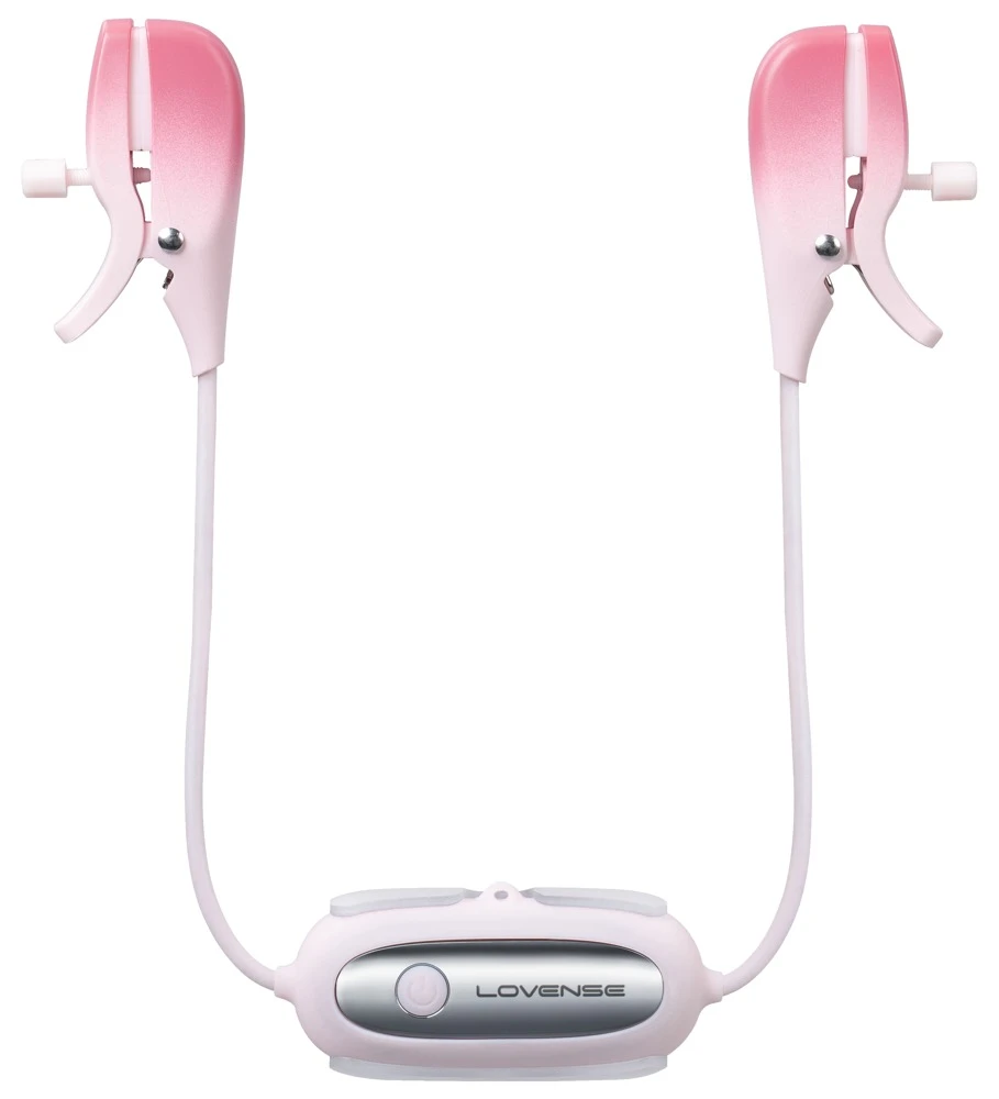 Gemini, Lovense Gemini vibrierende Nippelklemmen mit Halsband für heiße BDSM- und Paare-Spiele Bluetooth Steuerung