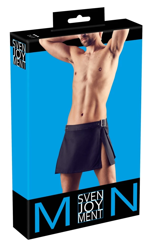 Kurzer Herren-Rock von Svenjoyment aus festem Webstoff im markanten Gladiator-Style.