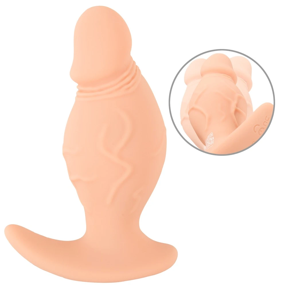 Realistixxx Rotating Plug, Realistixxx RealPlug rotierender Vibro-Plug im realistischen Penis-Design mit 10 Vibrations- und Rotationsmodi für aufreizende Anal- und Vaginalmassage