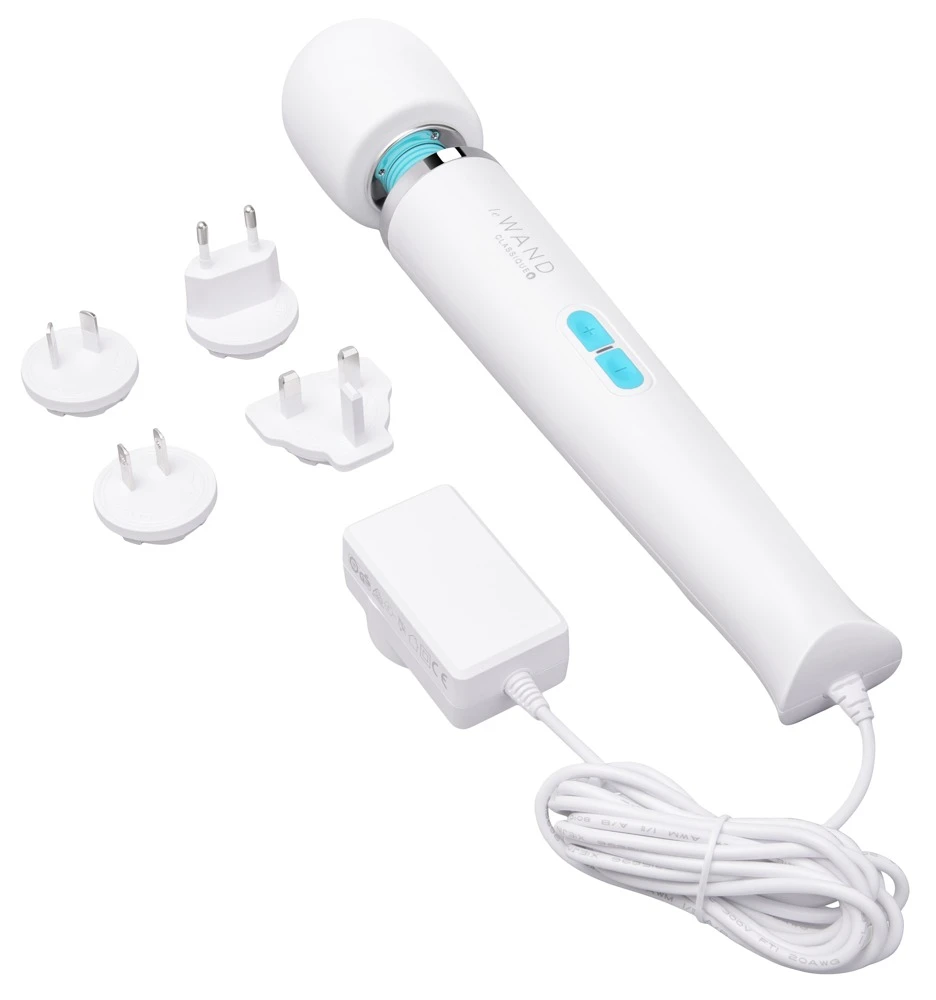 Classique Plug-In Wand Massage, Luxus-Massagestab le WAND mit 8800 RPM Power, 10 Modi, Kabelbetrieb, extra langes Kabel, ikonische Dauer-Vibes