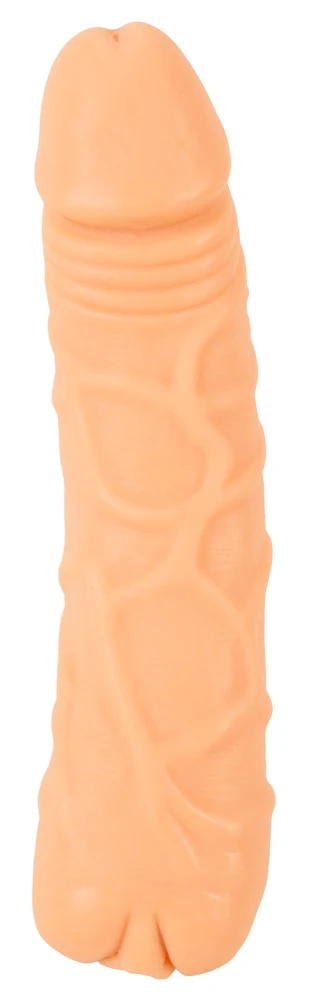 NS 2in1 Extension and Masturba, Nature Skin 2in1 Extension & Masturbator RC – Aufreizende Penishülle mit 10 Vibrationsmodi, Fernbedienung & Hodenring