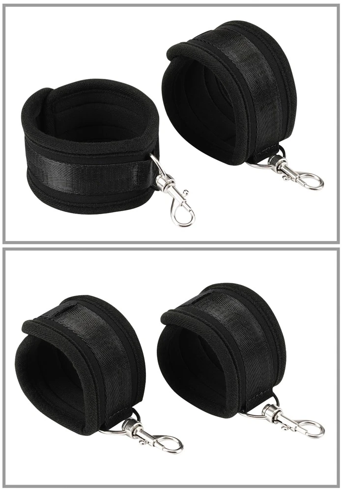 LS Bound You, Fesselndes 12-teiliges Bondage-Set 'Bound You' von Liebe Seele: Elegantes Schwarz für aufregende Fesselspiele und Fantasien!