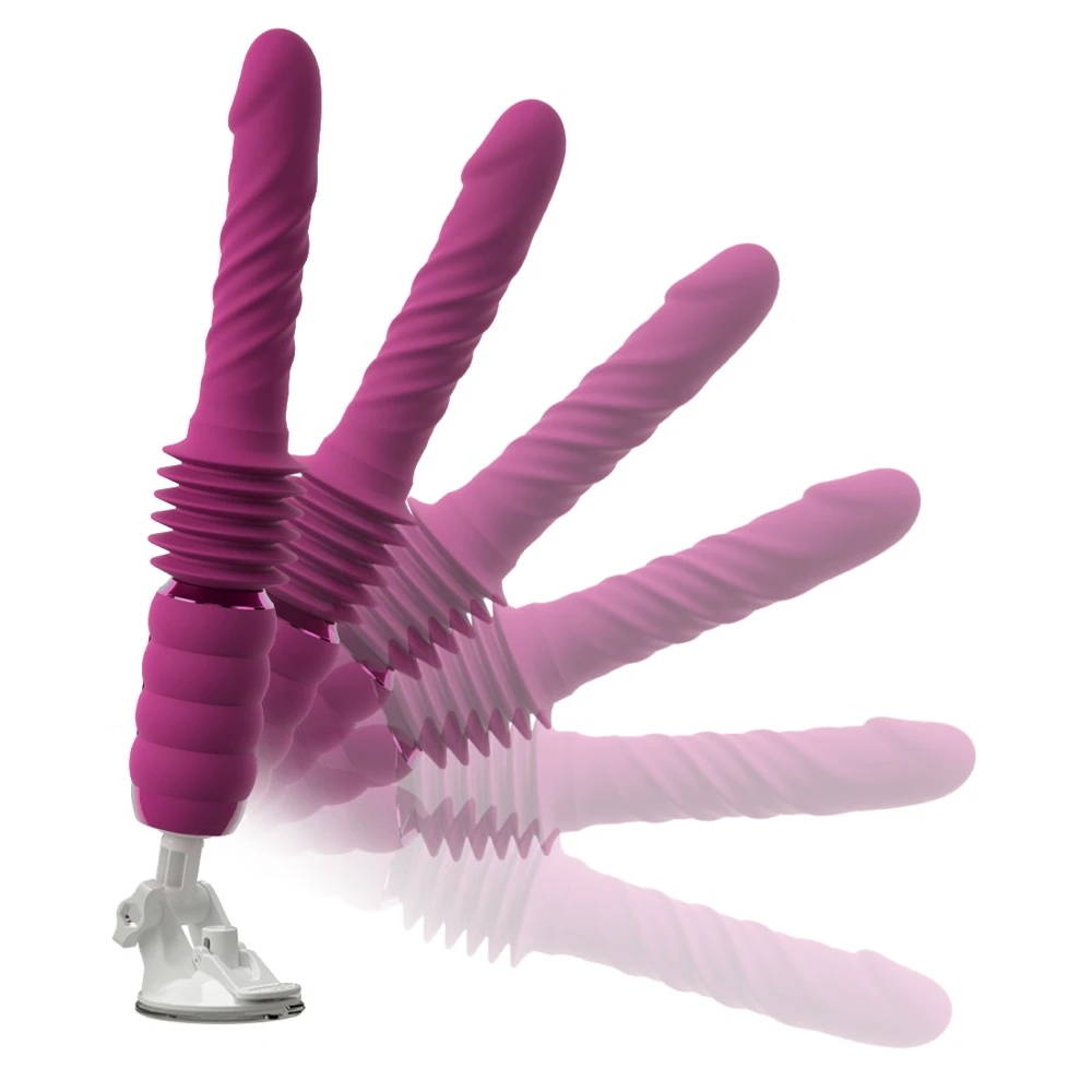 Thrusting&Rotating Fucking Mac, You2Toys Stoßvibrator mit rotierender Vibro-Eichel, intensiven Wirbelwellen, kraftvollen Vibrationen und verstellbarem Saugfuß für erotische Lust