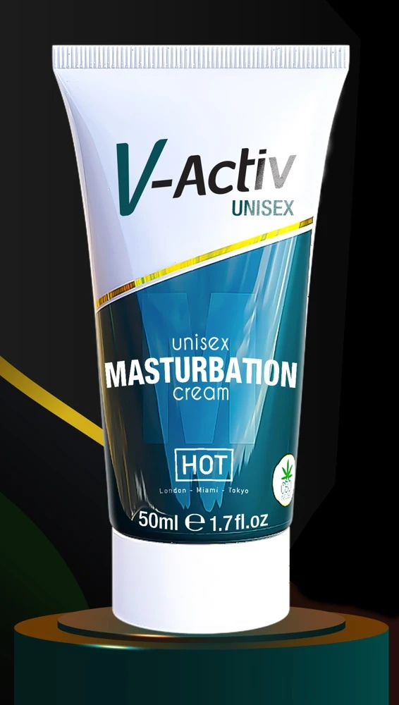 V-Activ Masturbationcreme CBD50, Steigere Dein Lustempfinden beim Masturbieren mit der pflegenden V-Activ Unisex Cream von HOT - stimulierend durch hochwertiges CBD