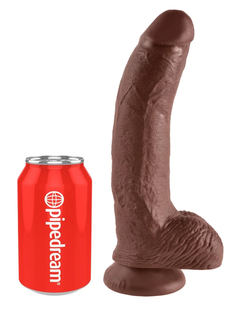 KC 9 Cock with Balls Naturdildo mit griffigen Hoden