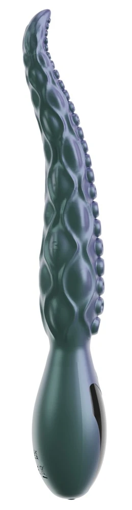 Beasty Cocks Octo Vibes, Langer Vibrator Octo Vibes im Tentakel Design von Beasty Cocks in schimmernder Metallic Optik mit reizstarker Struktur und 9 Modi