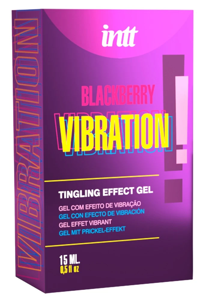 Vibration Blackberry! 15mlm Tingling Effect Gel Blackberry Vibration von intt mit fruchtigem Brombeer-Aroma und Amazonas-Pflanzenextrakten für intensive Gefühle