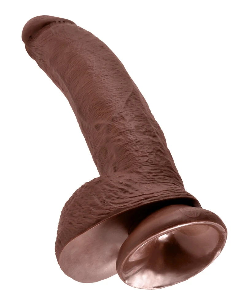 KC 9 Cock with Balls Naturdildo mit griffigen Hoden