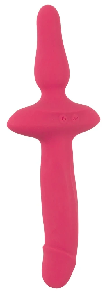 Couples Choice 2in1 Vibrator, Vielseitiger Vibrator für sinnliches Vergnügen: 2 leise Motoren, 10 Modi, wasserfest und aus geschmeidigem Soft-Touch-Silikon