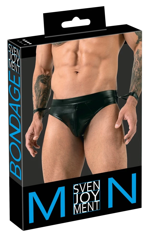 Aufregend po-freier Jockslip von Svenjoyment Bondage im trendigen Mattlook, der seine besten Teile aufregend betont.