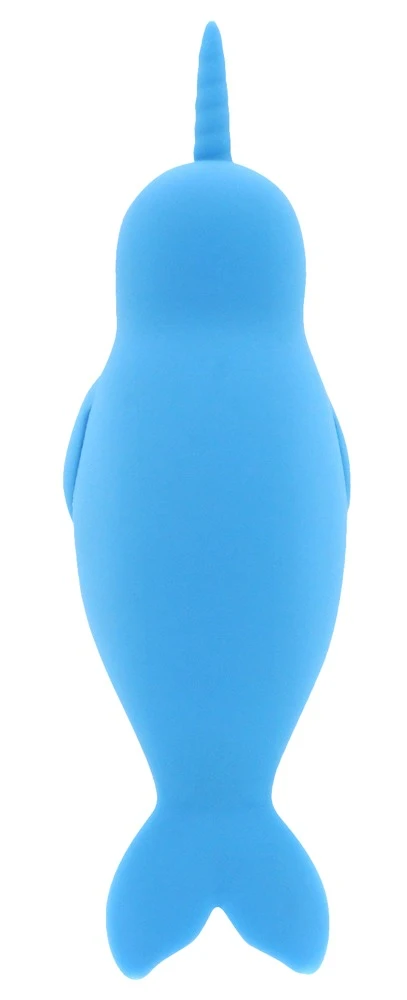Unihorn of the Sea-The Narwhal, Unihorn Narwhal Klitoris-Vibrator – beidseitig nutzbares Lust-Toy mit flatternder Schwanzflosse & vibrierendem Horn für intensive, verspielte Stimulation in 10 kraftvollen Modi