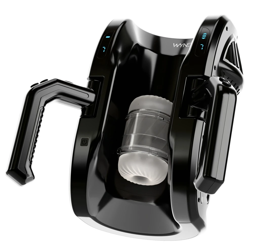 WYNE Masturbator 10 – Leistungsstarker, leiser Stroker mit automatischer Auf-und-Ab-Bewegung, 7 Modi und festen Griffen für intensives Power-Vergnügen