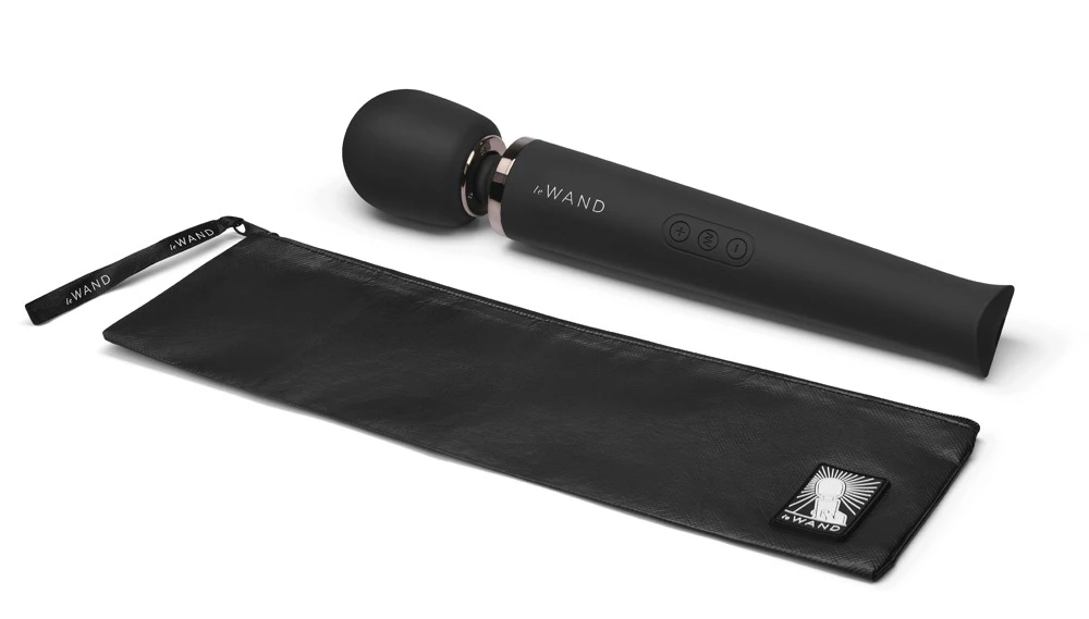 Le Wand Massagestab inkl. Strukturaufsatz 20 Vibrationsmodi in 10 Intensitäten